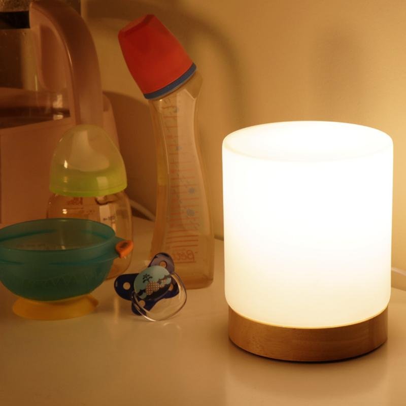 LichtKreis - Elegante Mini-Tischleuchte mit Touch-Funktion für Rundum-Beleuchtung beim Lesen und Nachts