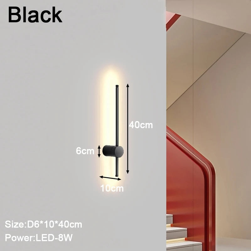 Minimalistische LED-Wandlampe NordicShine - Modernes und elegantes skandinavisches Design