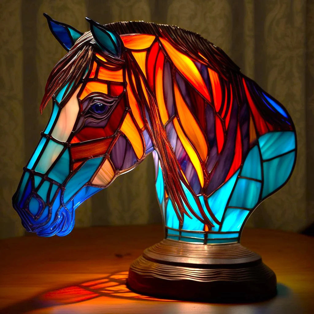 Tiffany Art Deco Glasdeko – Bunte Tiermotive – Handgefertigte Fensterdekoration