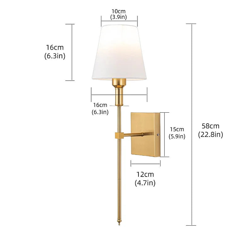 Wandleuchte Akku Modern Stoff Wandleuchte