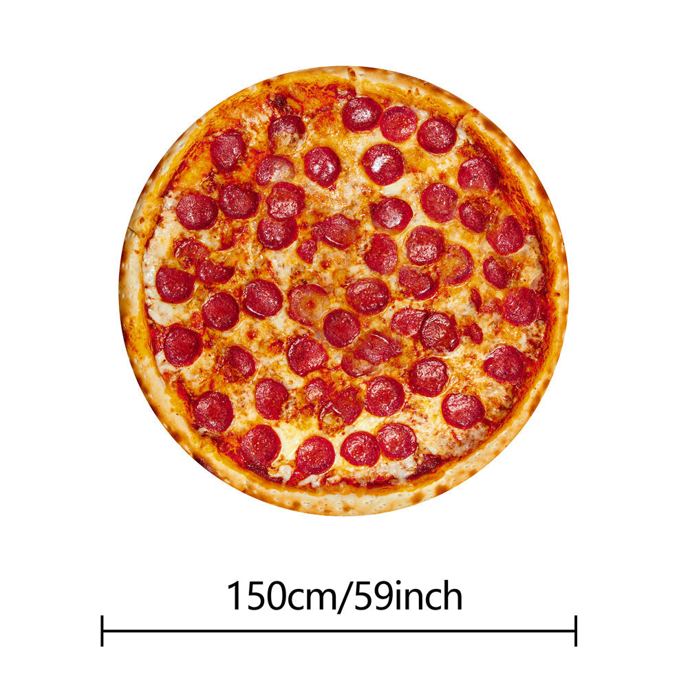 Tortilla Decke - Realistische Pepperoni Pizza Decke, Weiche und Bequeme Flanell Decke, Personalisierte Geschenk