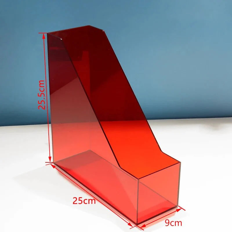 Bunte Acryl-Schreibtisch-Buchlagerung