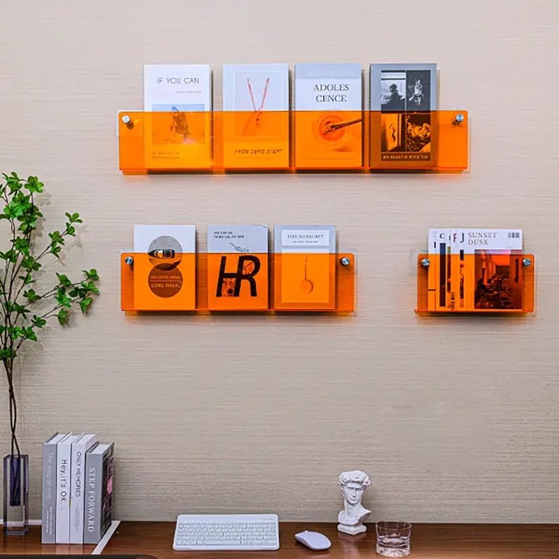 Wandregal Klar Acryl Zeitschriftenhalter