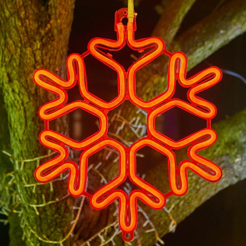 LED-Girlande Schneeflocke Wasserdicht - Weihnachtsdekoration Außen