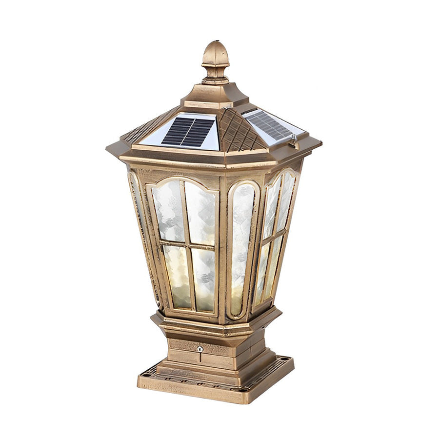 Outdoor Solar LED Schwarze Gartenpfostenlampe