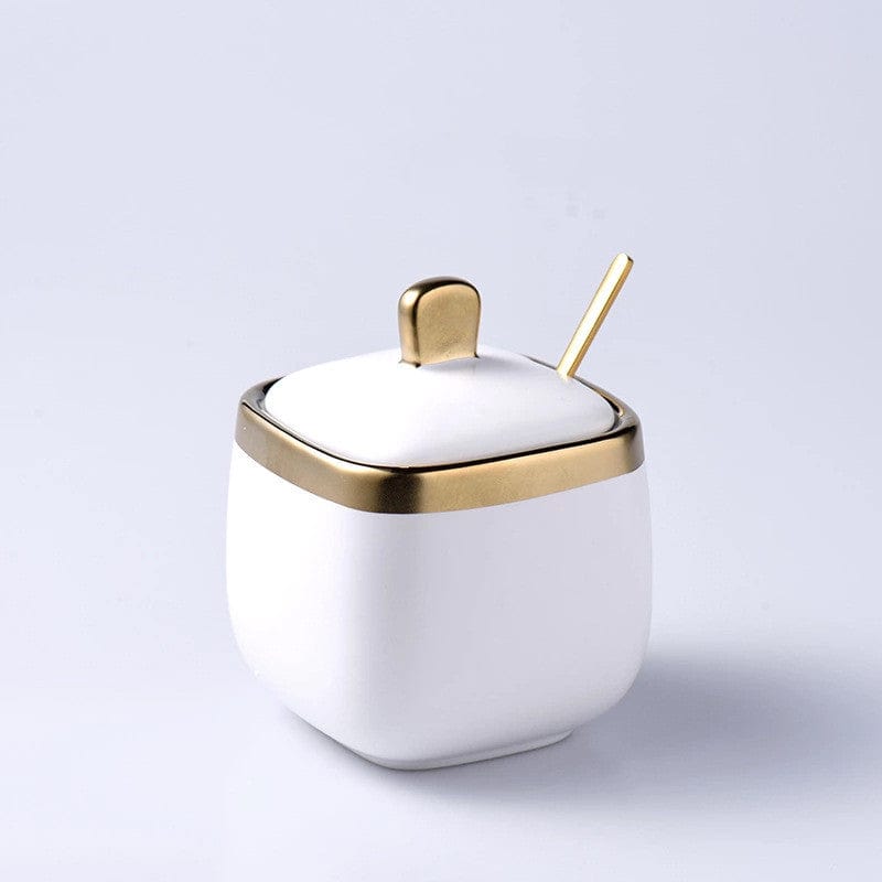 Dunkelgrüner keramischer Salz-Zucker-Behälter Würzflasche Phnom Penh Würztopf