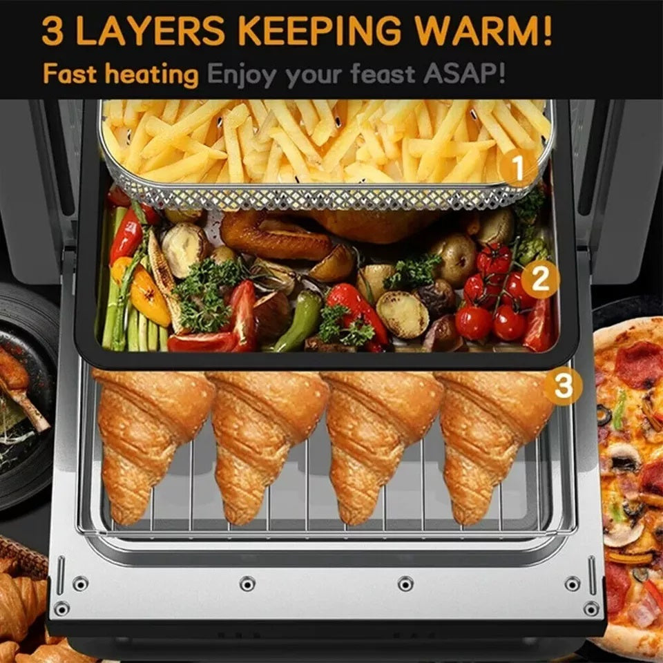 20 qt Multifunktioneller Heißluftfritteusen-Toasterofen