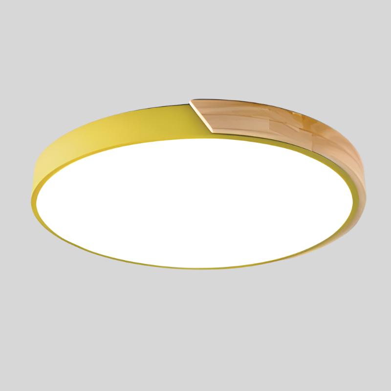 Garduru Holz Macaron Deckenleuchte – Warmes & Minimalistisches LED Licht