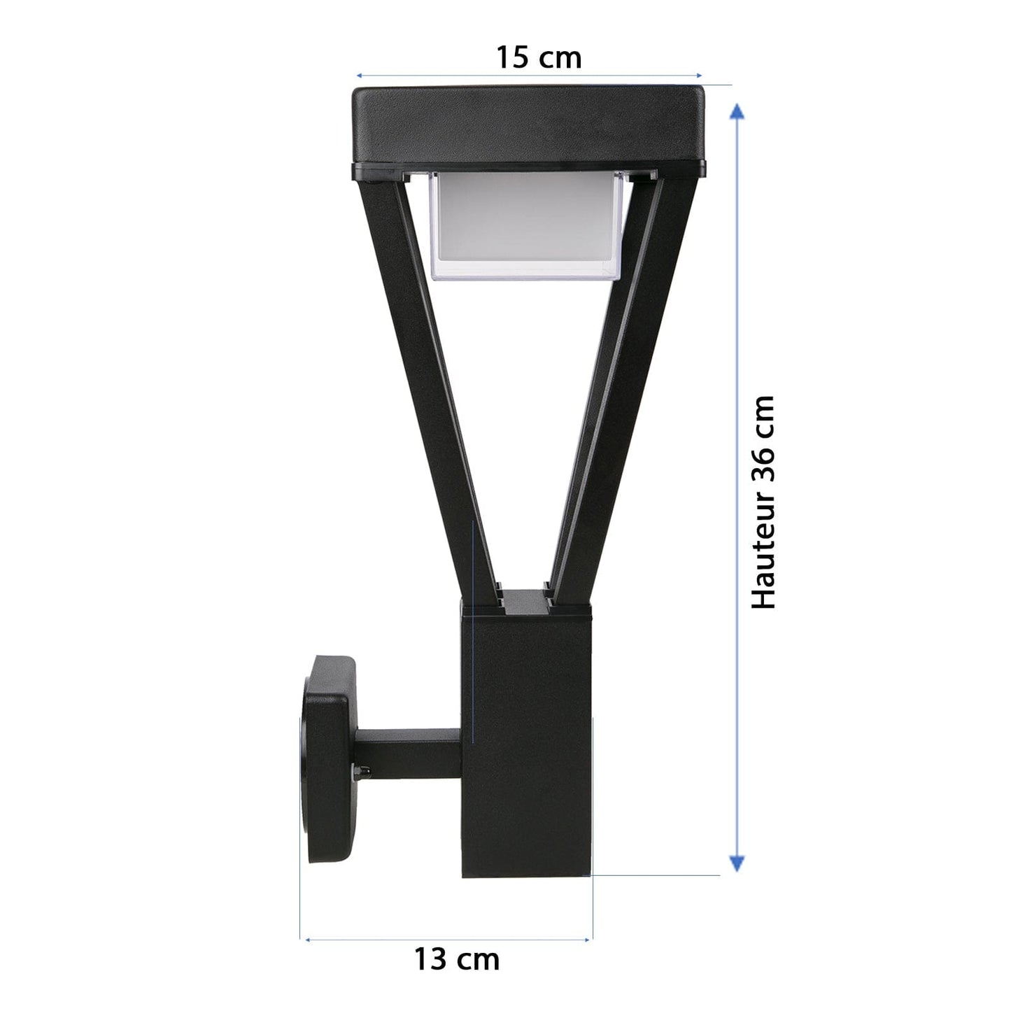 Solar-Wandleuchte für den Außenbereich mit Bewegungserkennung und 600 Lumen