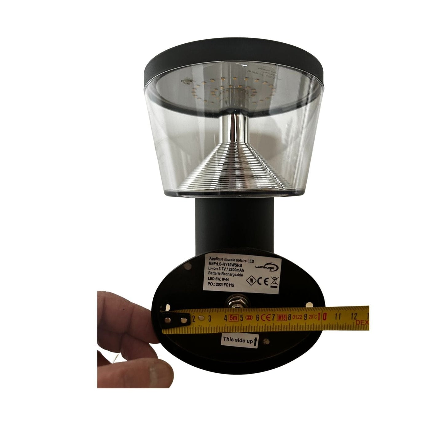 Solar-Wandlampe Außen mit Bewegungsmelder und hoher Lichtausgabe von 600 Lumen
