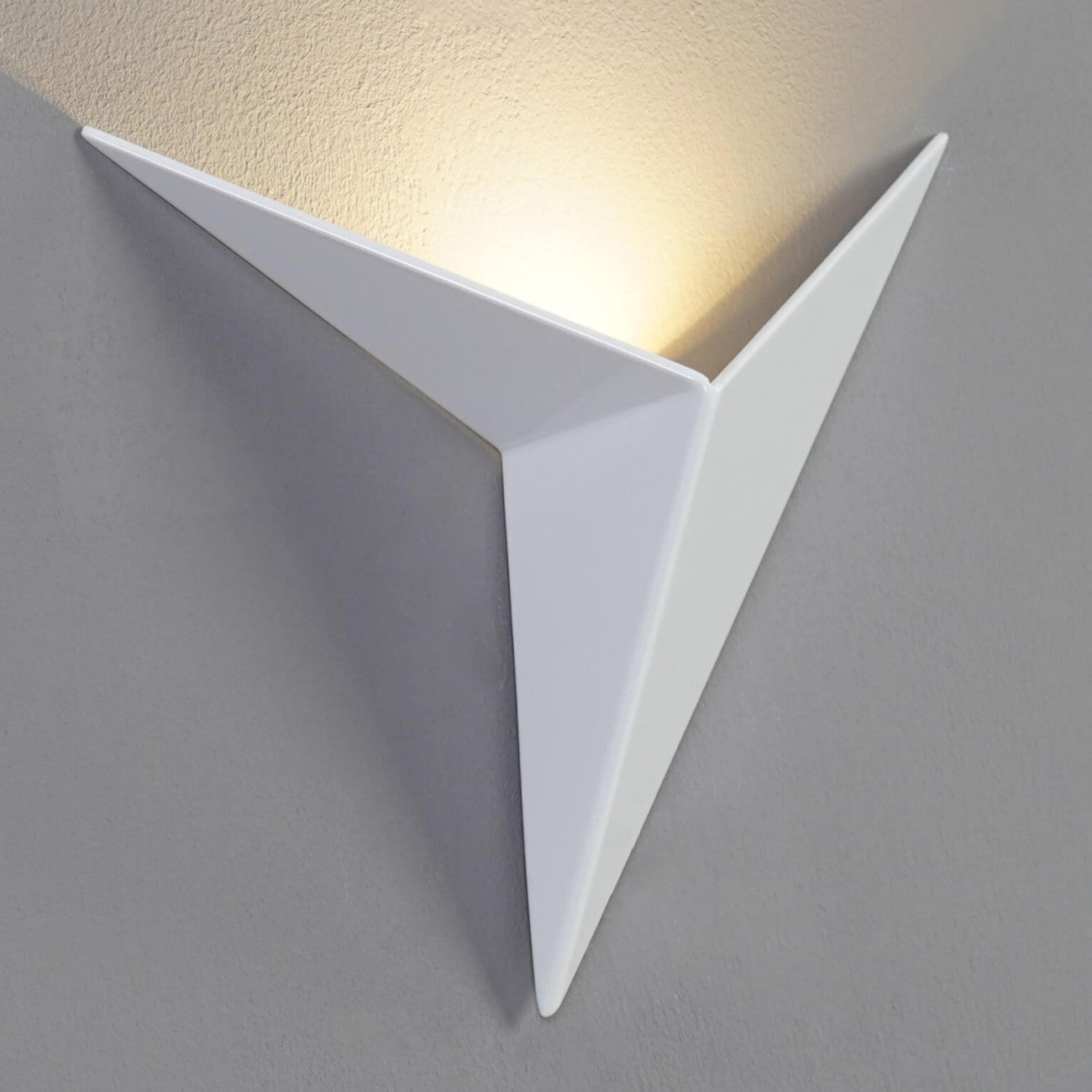 Royaleva Trigon Wandlampe - Moderne LED Dreiecks-Wandlampe, Schwarz/Weiß/Gold, Warm/Kalt Weiß
