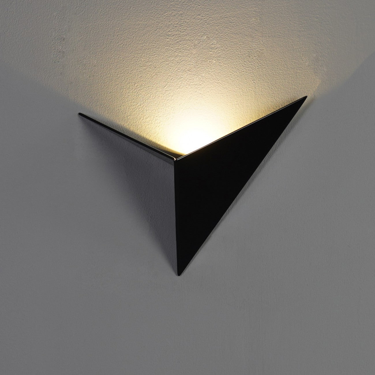 Royaleva Trigon Wandlampe - Moderne LED Dreiecks-Wandlampe, Schwarz/Weiß/Gold, Warm/Kalt Weiß
