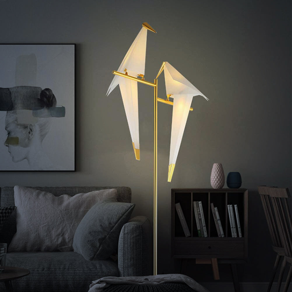 Stehlampe Modern Bird Origami Design Licht