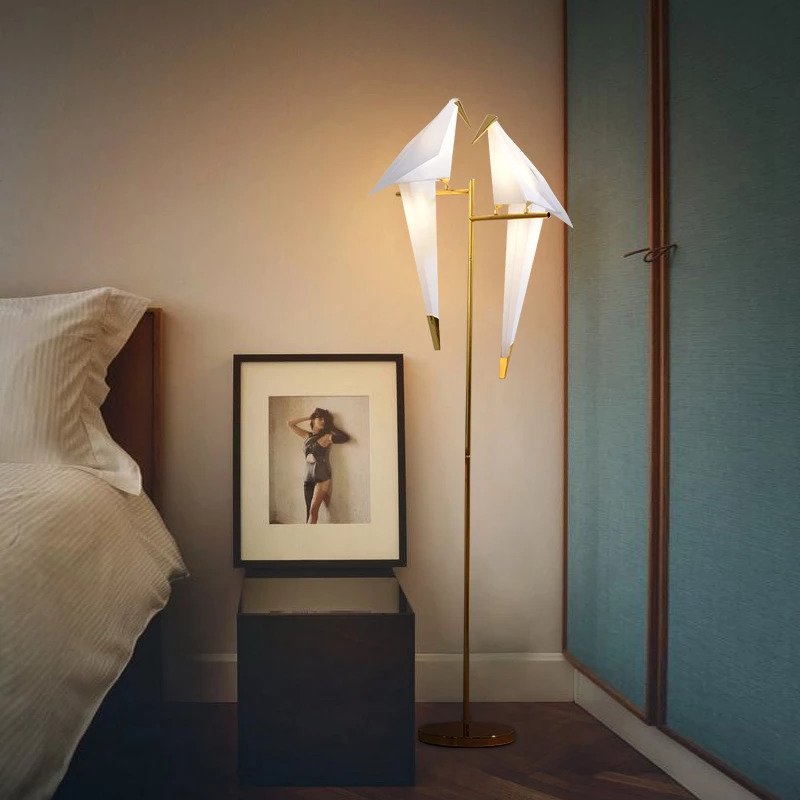 Stehlampe Modern Bird Origami Design Licht