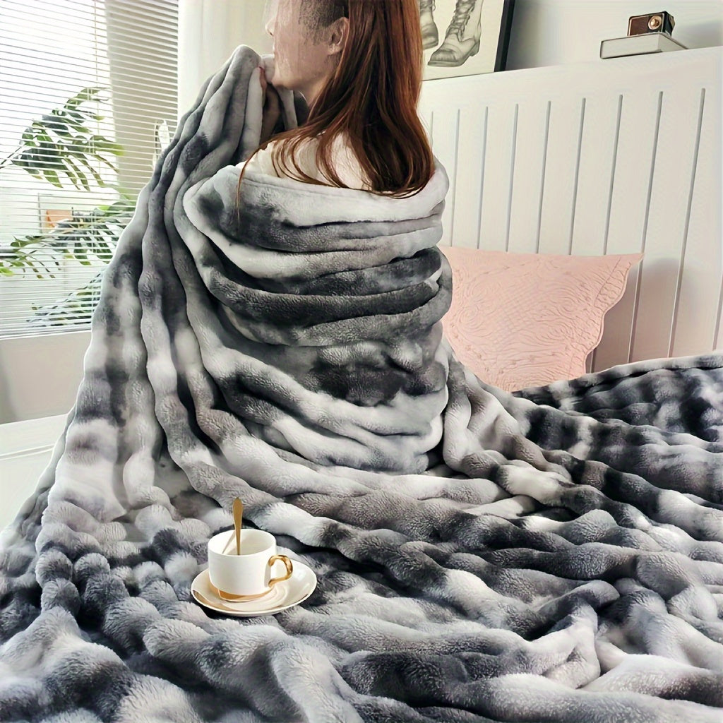 Faux Fur Decke für luxuriösen Komfort und Wärme zu Hause oder im Büro