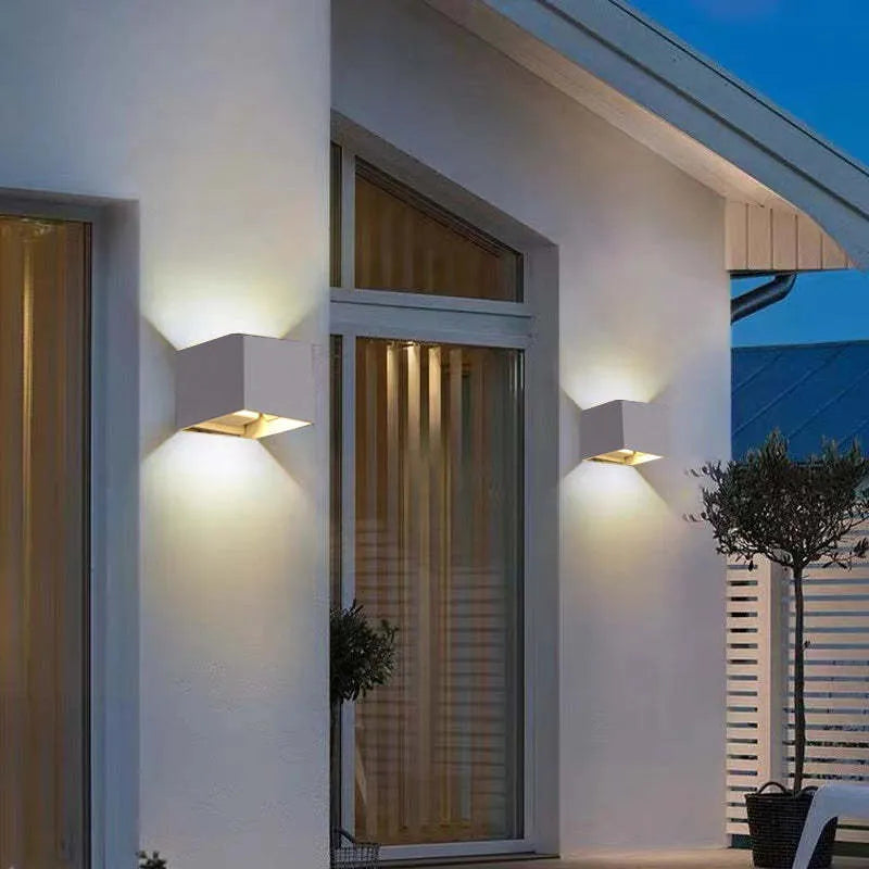 Wandleuchte Modern Schwarz Aluminium LED Wandleuchte