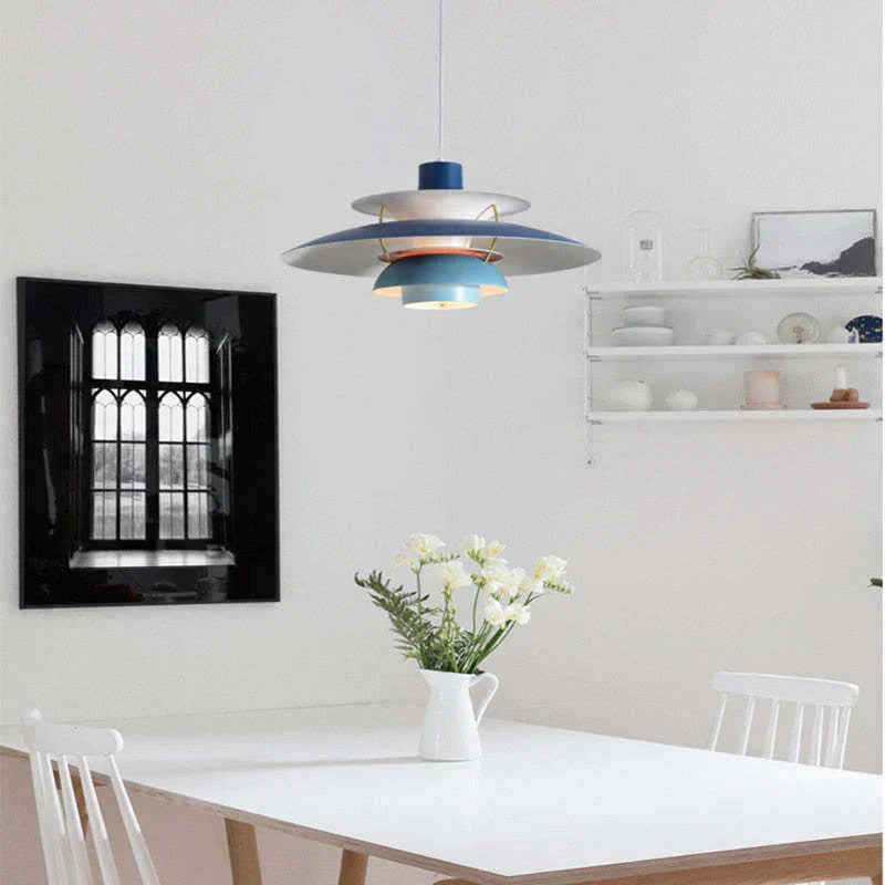 LED Hängeleuchte Morandi – Modernes Design aus farbigem Metall