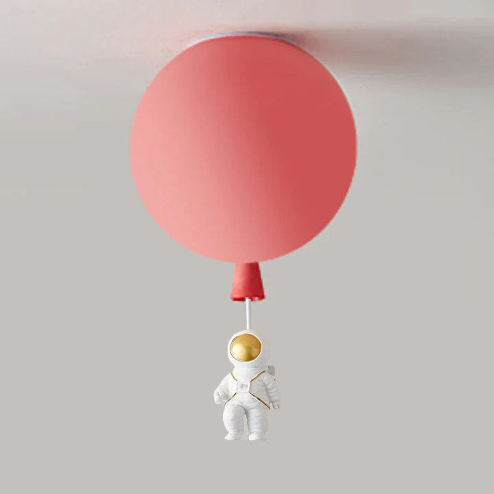 Garduru Moderne Mond & Astronaut LED Deckenleuchte – Verspielt Weltraum-Themenlampe