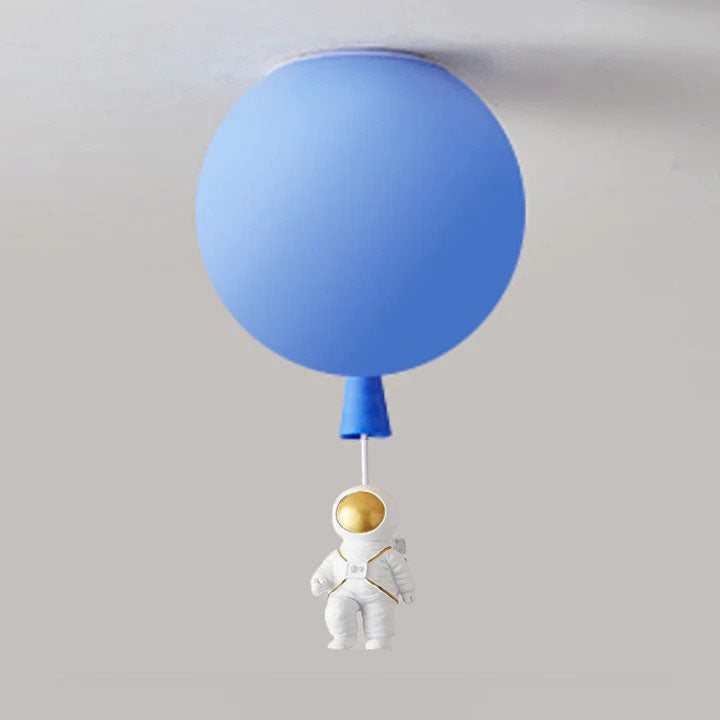 Garduru Moderne Mond & Astronaut LED Deckenleuchte – Verspielt Weltraum-Themenlampe