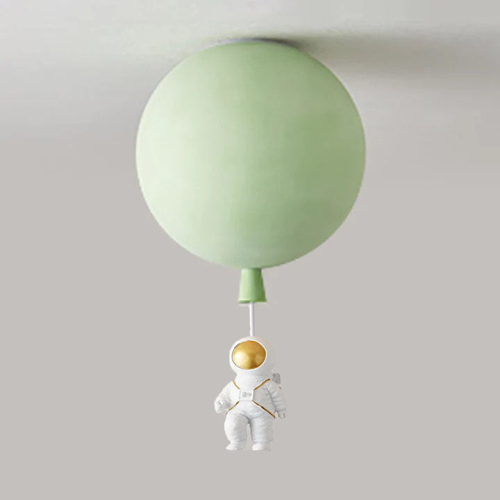 Garduru Moderne Mond & Astronaut LED Deckenleuchte – Verspielt Weltraum-Themenlampe