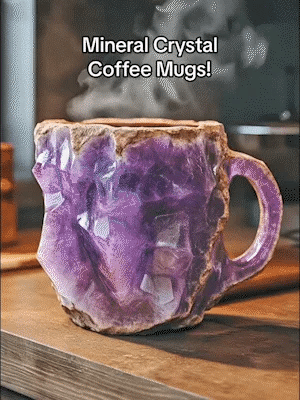 Royallure Elegante Kristall-Achat Kaffeetasse – Einzigartiger handgefertigter Becher für luxuriöses Trinken