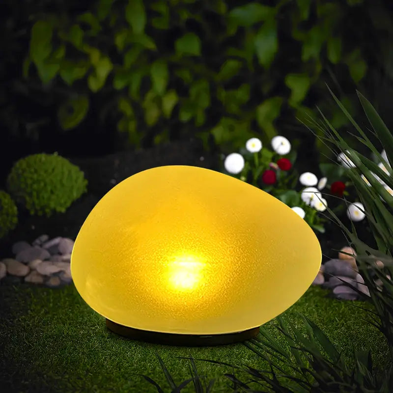 Leuchtende Gartensteine mit Farbwechsel – Dekorative LED Steinleuchten für Außenbereich und Garten
