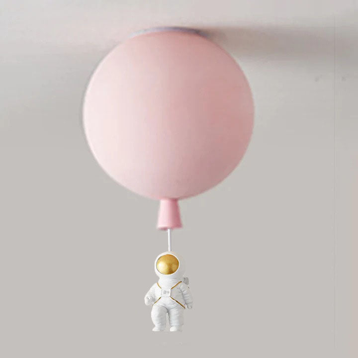 Garduru Moderne Mond & Astronaut LED Deckenleuchte – Verspielt Weltraum-Themenlampe