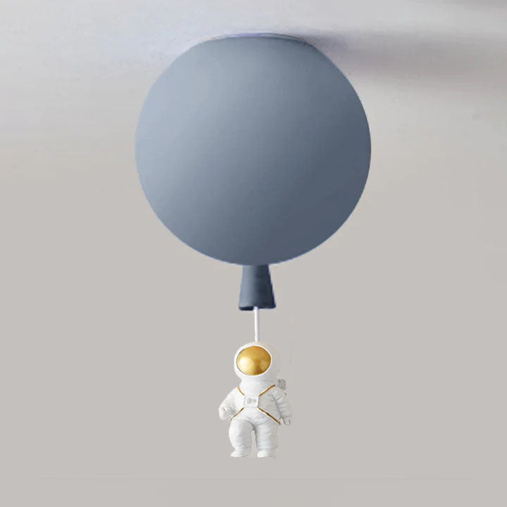 Garduru Moderne Mond & Astronaut LED Deckenleuchte – Verspielt Weltraum-Themenlampe