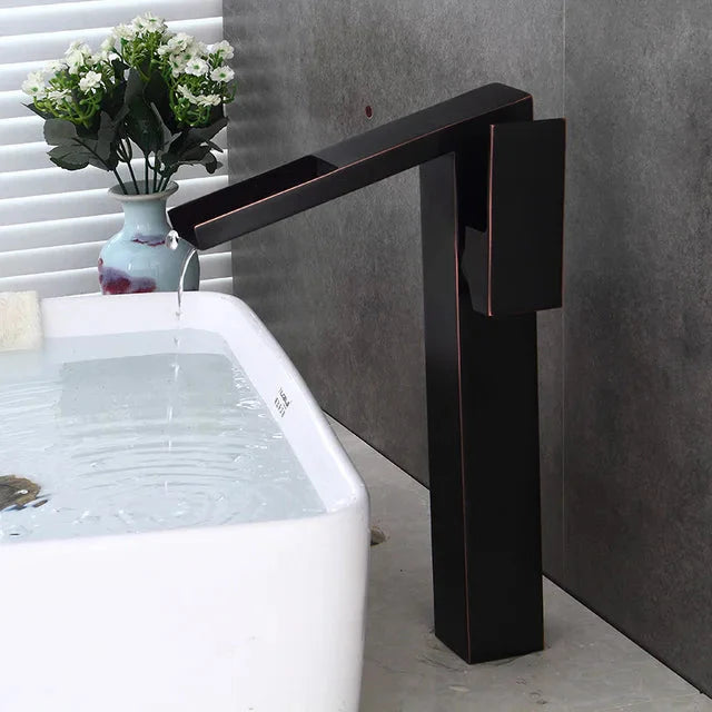 Waschtischarmatur Moderne Badezimmerarmatur Wasserfallarmatur Einzelner Loch Wasserhahn