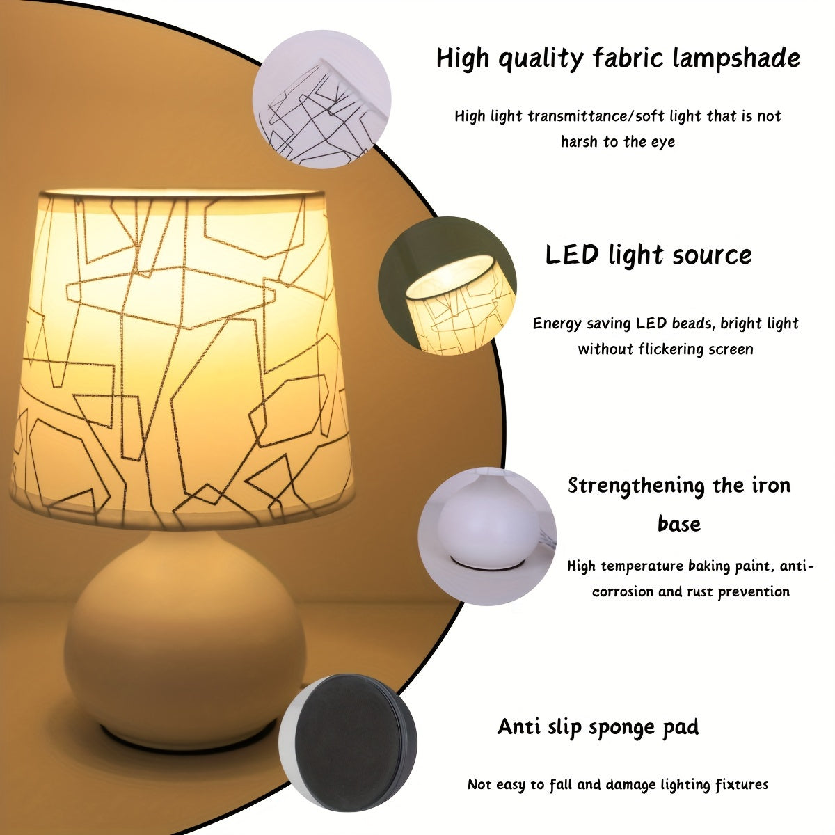 Geometrische Stil Tischlampe - Modern und Stimmungsvoll