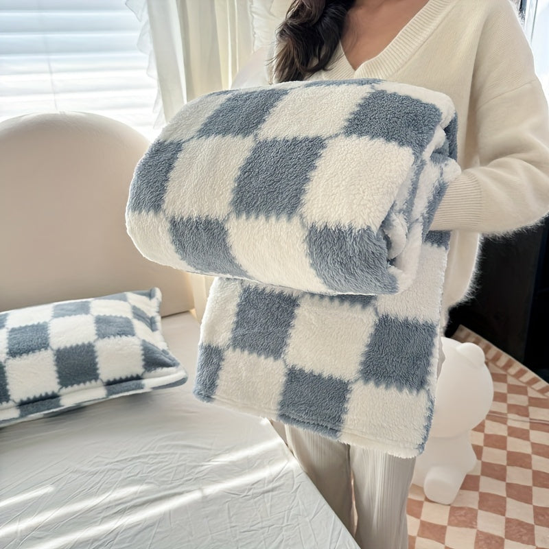 Garduru Flanell Plaid Decke – Rot/Weiß oder Schwarz/Weiß, Waschbar