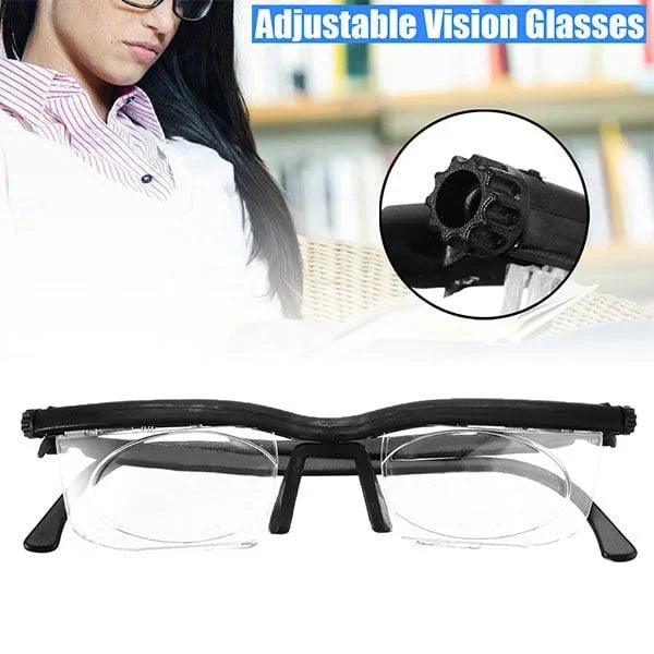 Lesebrille | Einstellbare Fokussierung Sehhilfe Brille