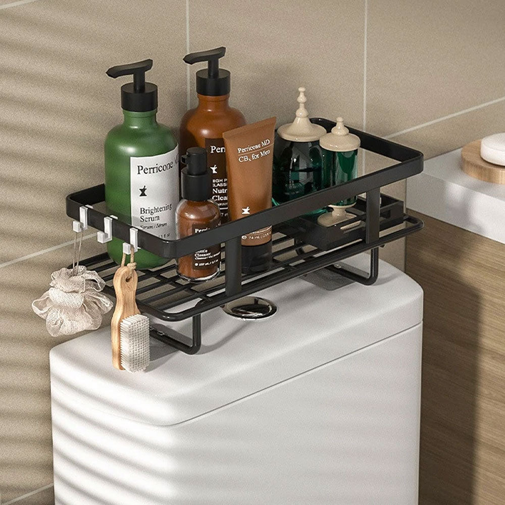 Badezimmerregal über der Toilette – Langlebiges Schmiedeeisen, Einfache Installation, Wahl zwischen 1 oder 2 Ebenen