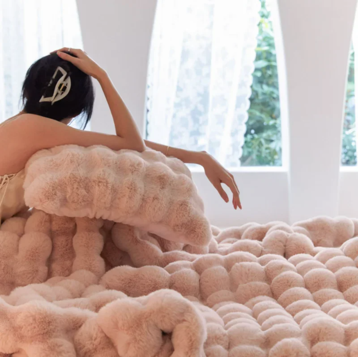 Bubble Plush Weiche Decke