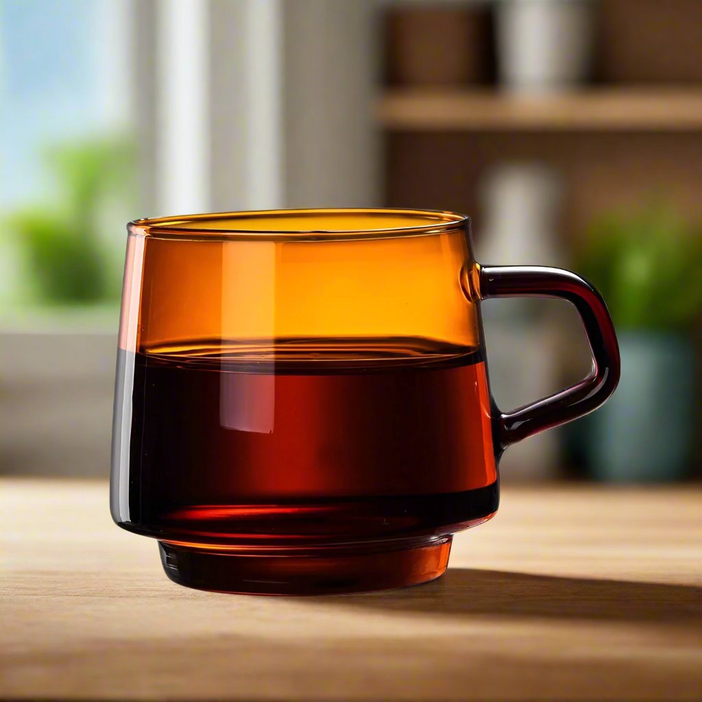 Borosilikat Farbenfrohe Glas Kaffeetasse