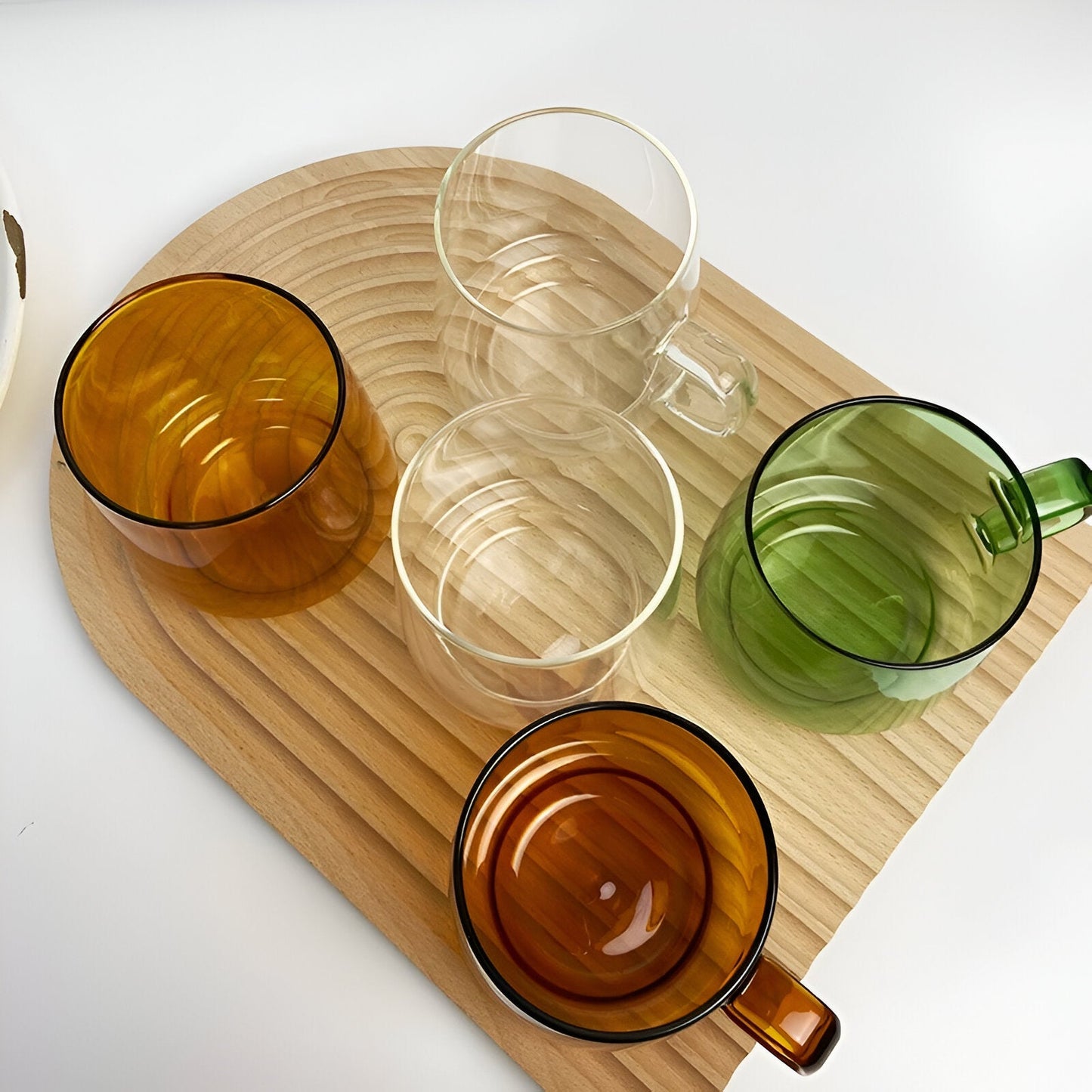 Borosilikat Farbenfrohe Glas Kaffeetasse