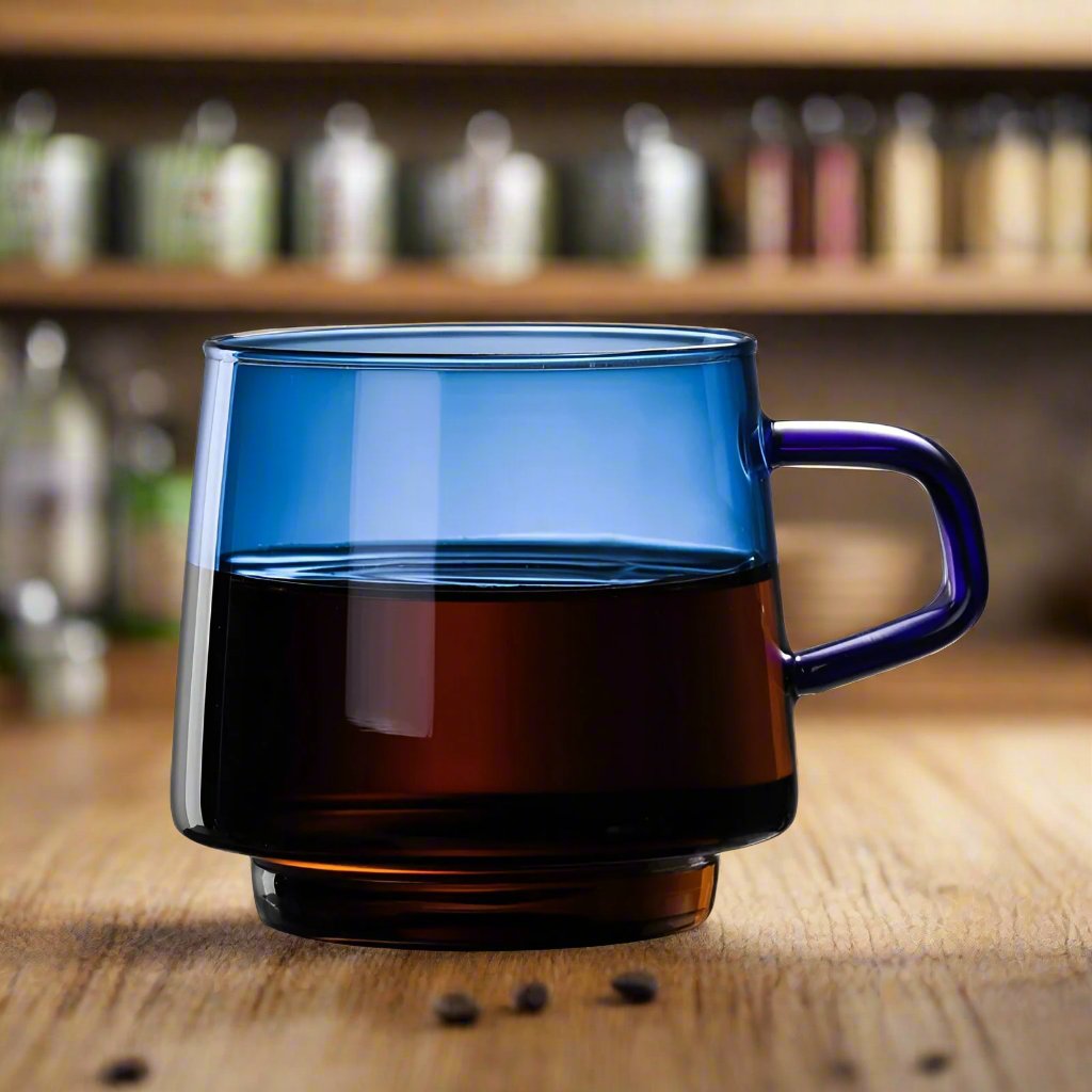 Borosilikat Farbenfrohe Glas Kaffeetasse