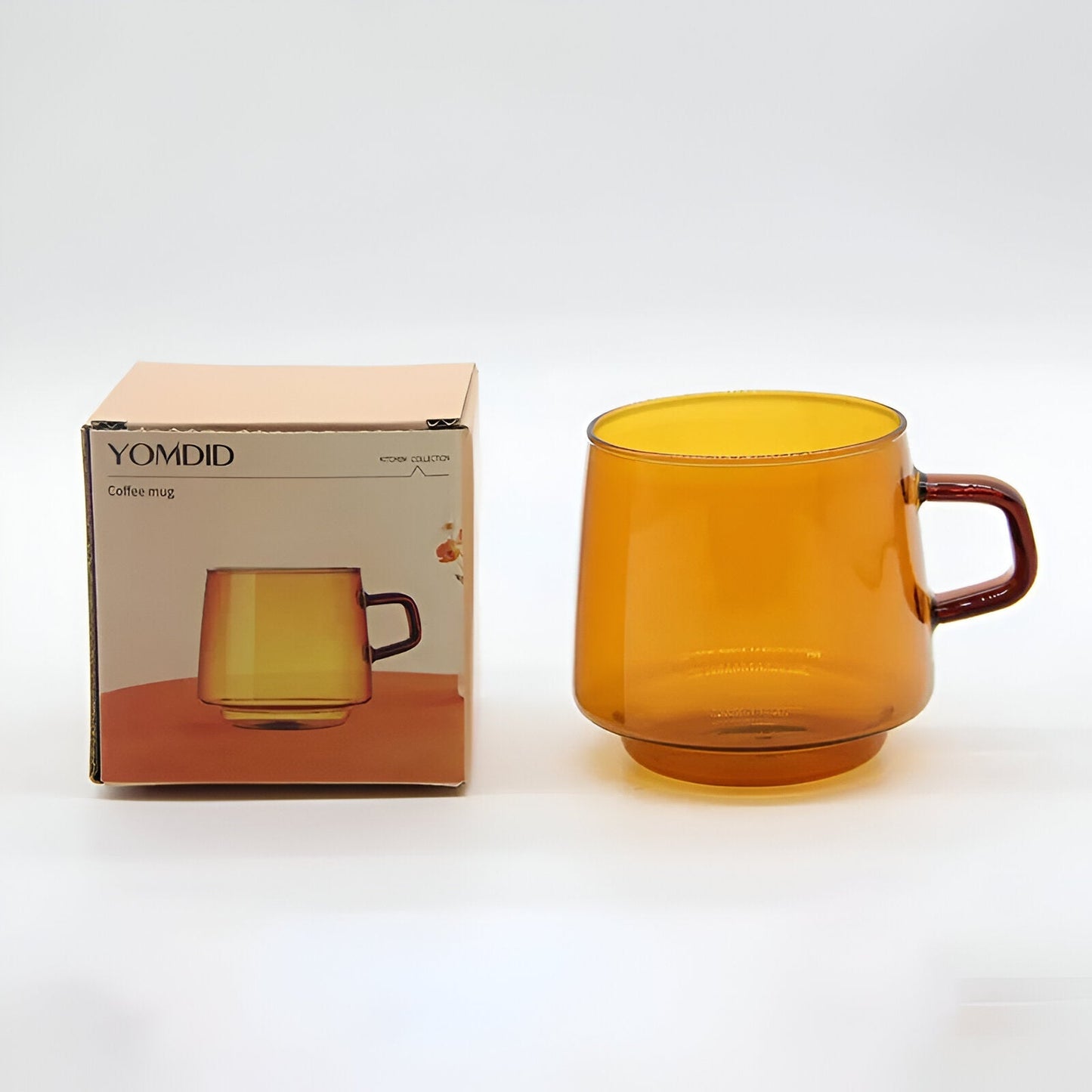 Borosilikat Farbenfrohe Glas Kaffeetasse