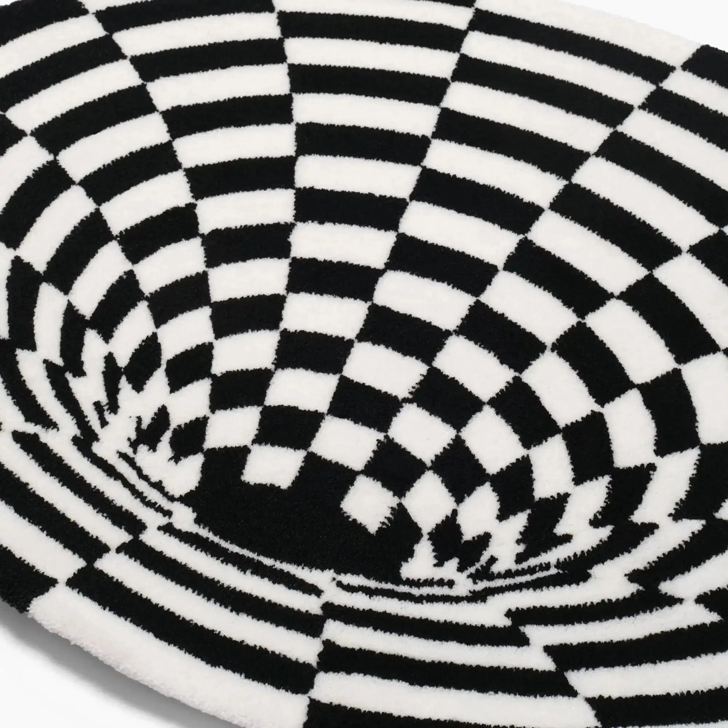 Bodenlos Geometrischer Schachbrettteppich