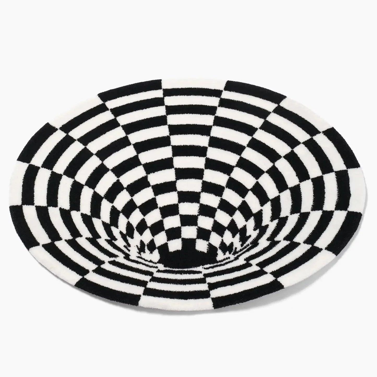 Bodenlos Geometrischer Schachbrettteppich
