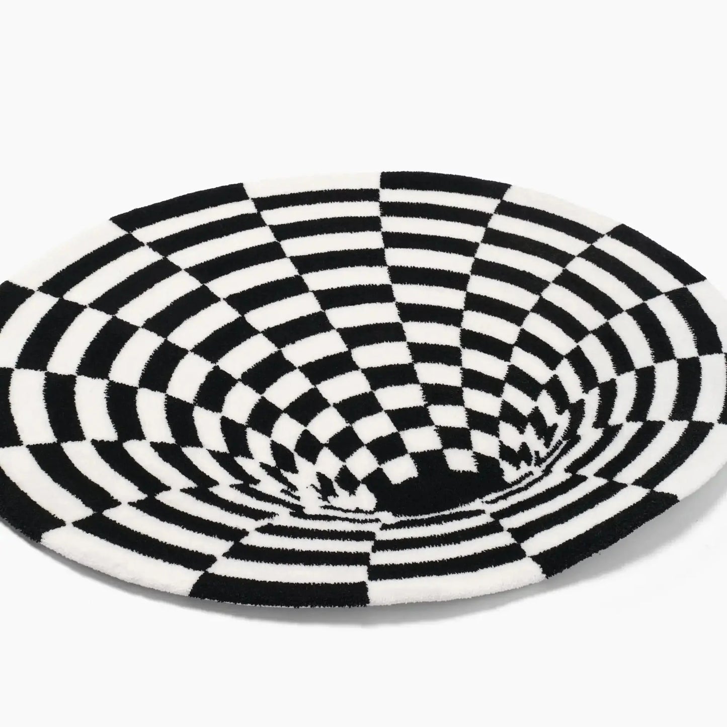 Bodenlos Geometrischer Schachbrettteppich