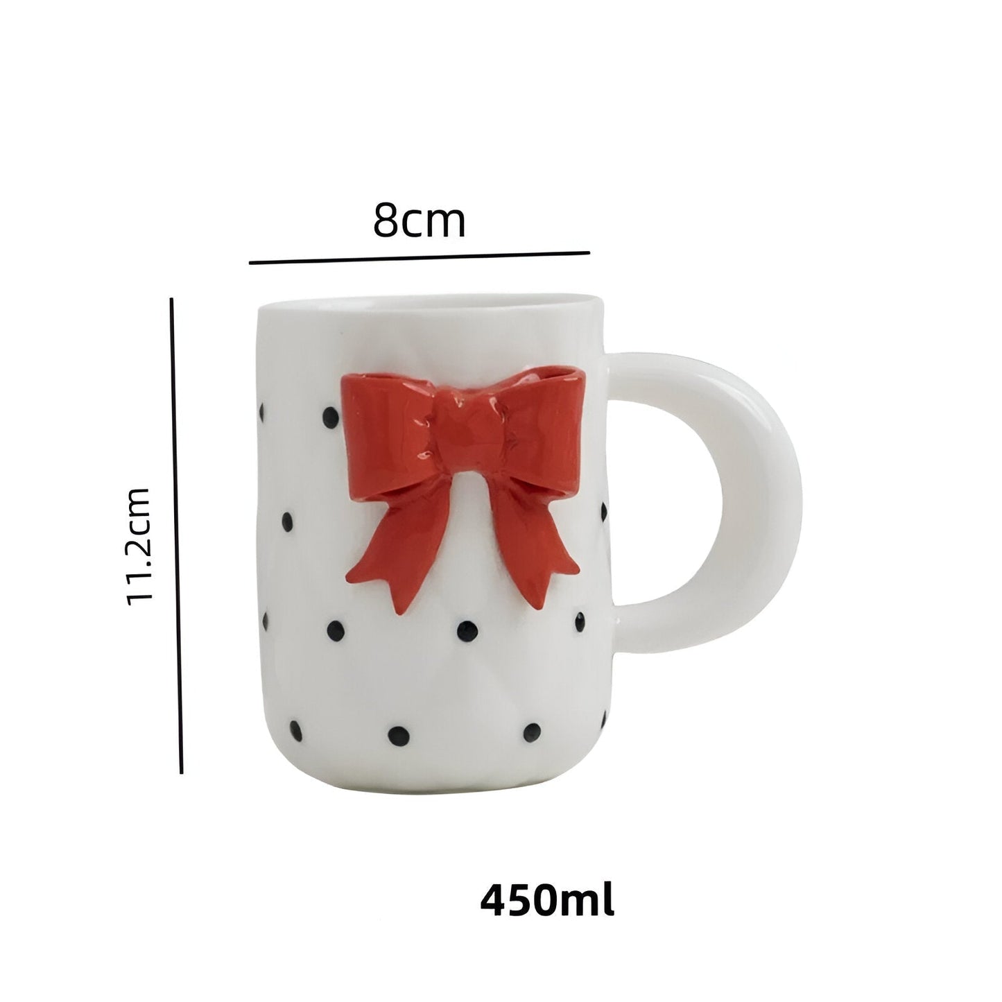 Bow Design Kaffeetasse & Unterteller Set