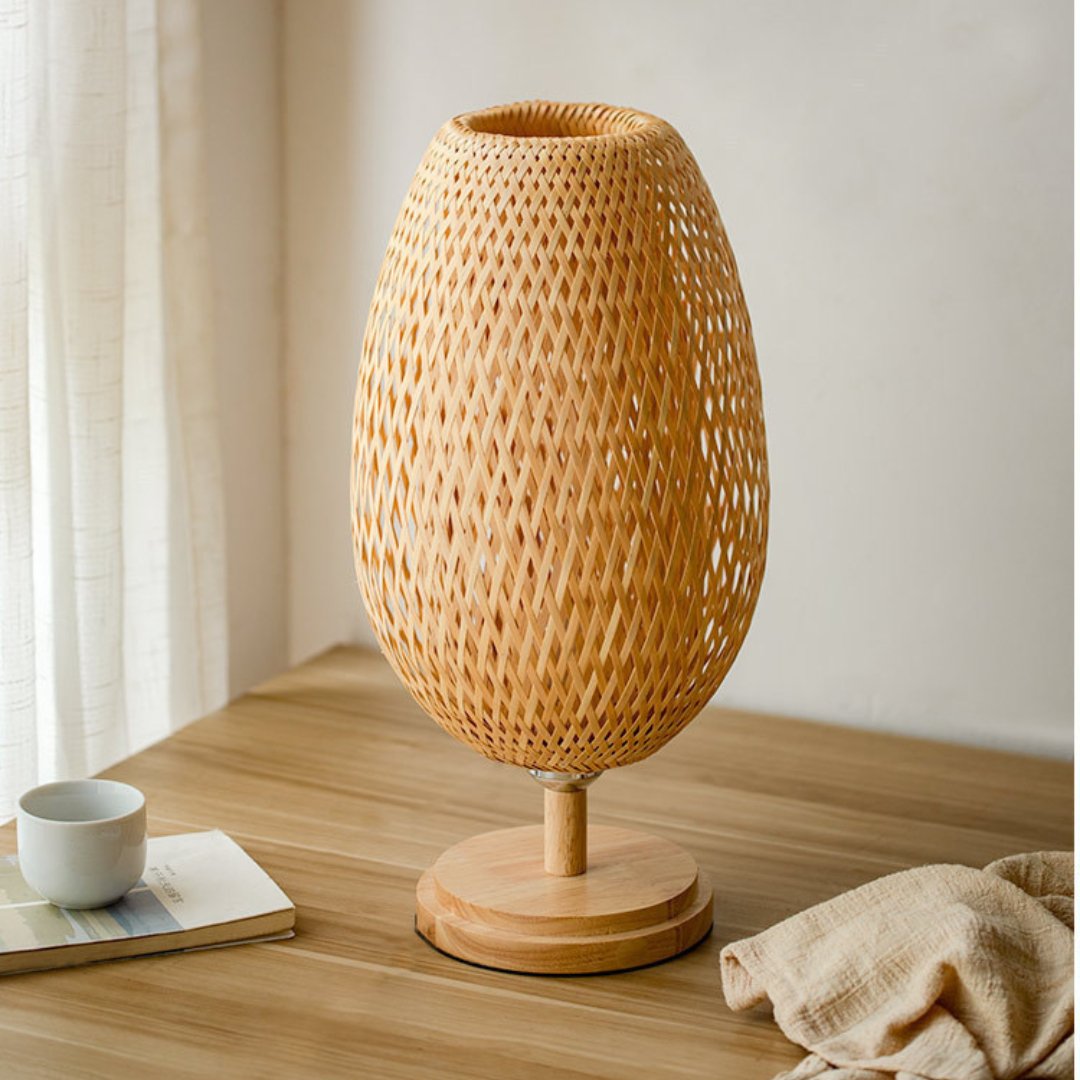 Garduru - Vintage Tischlampe aus Bambus