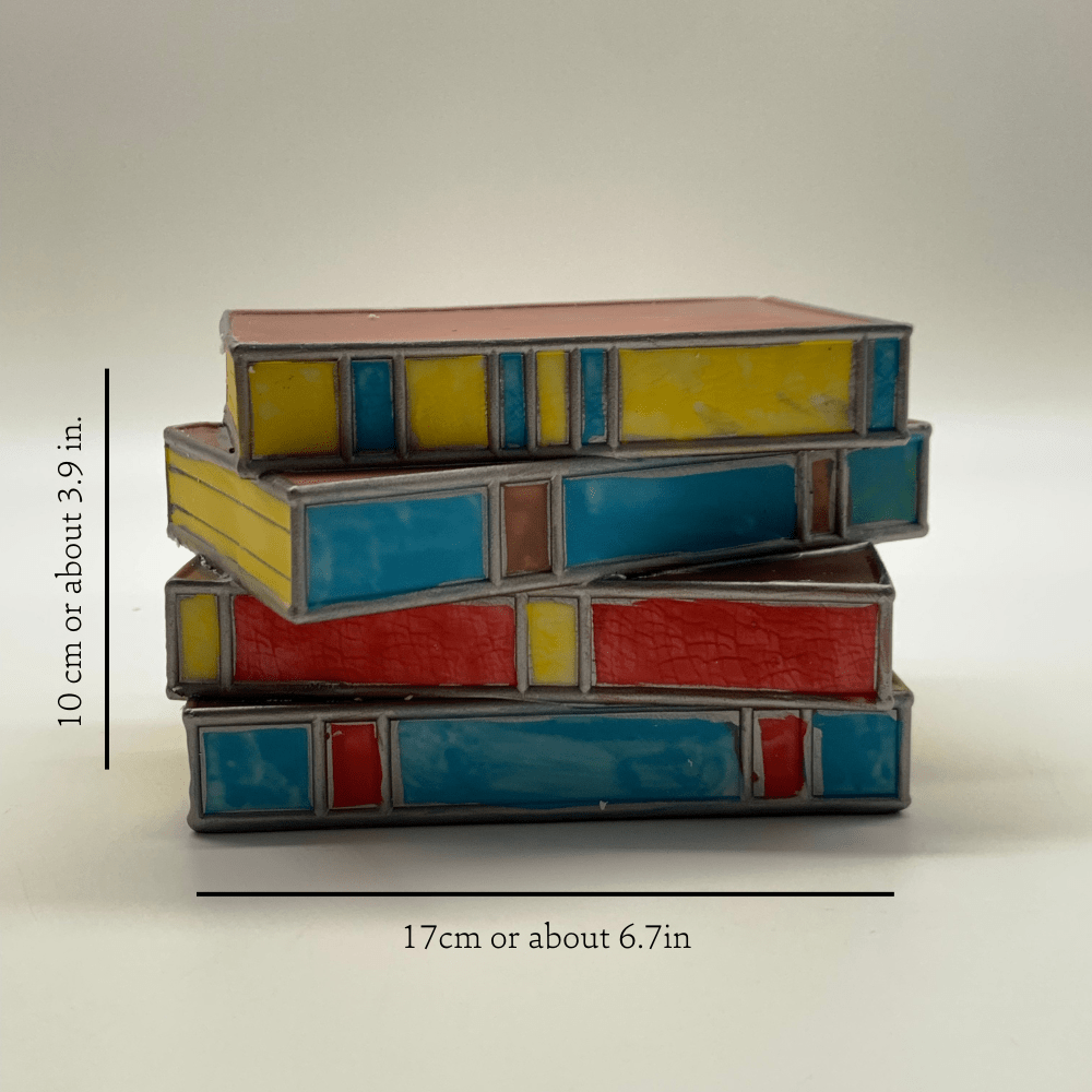 GlowTale Buntglas Buchlampe