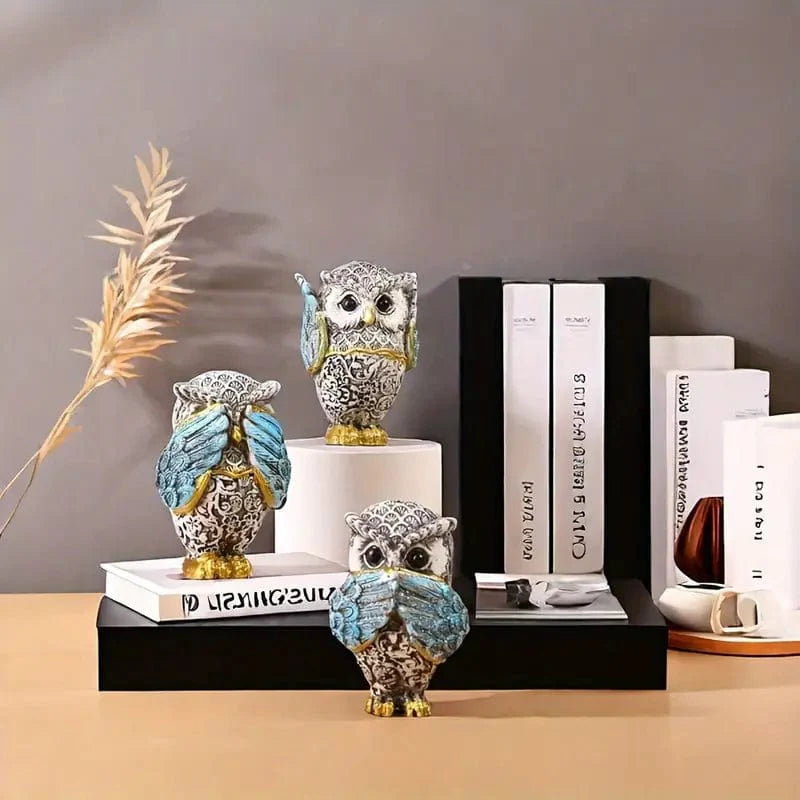 Wisdom Trio Eulenfiguren