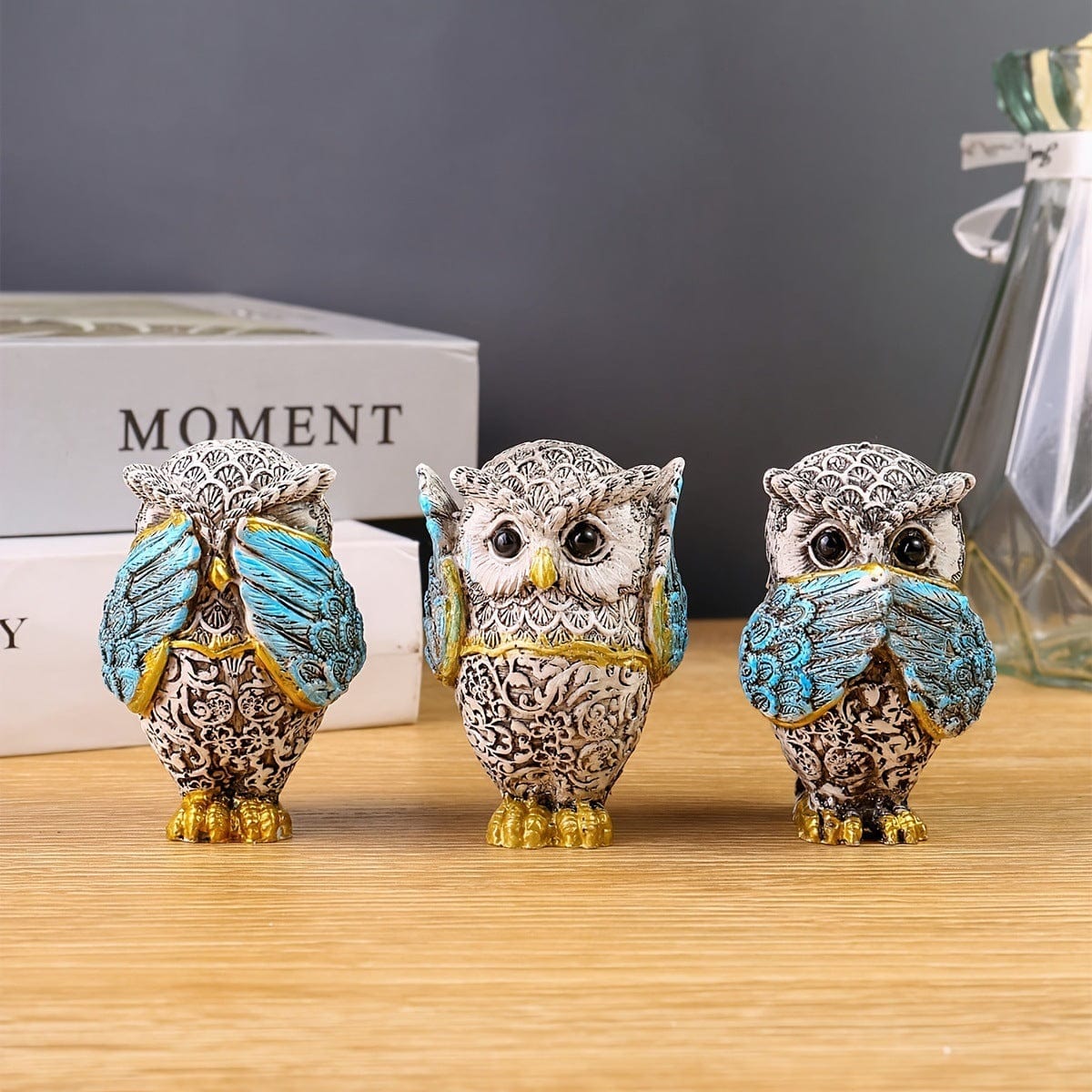 Wisdom Trio Eulenfiguren
