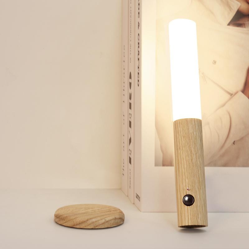 Holz Magnetische Wandlampe