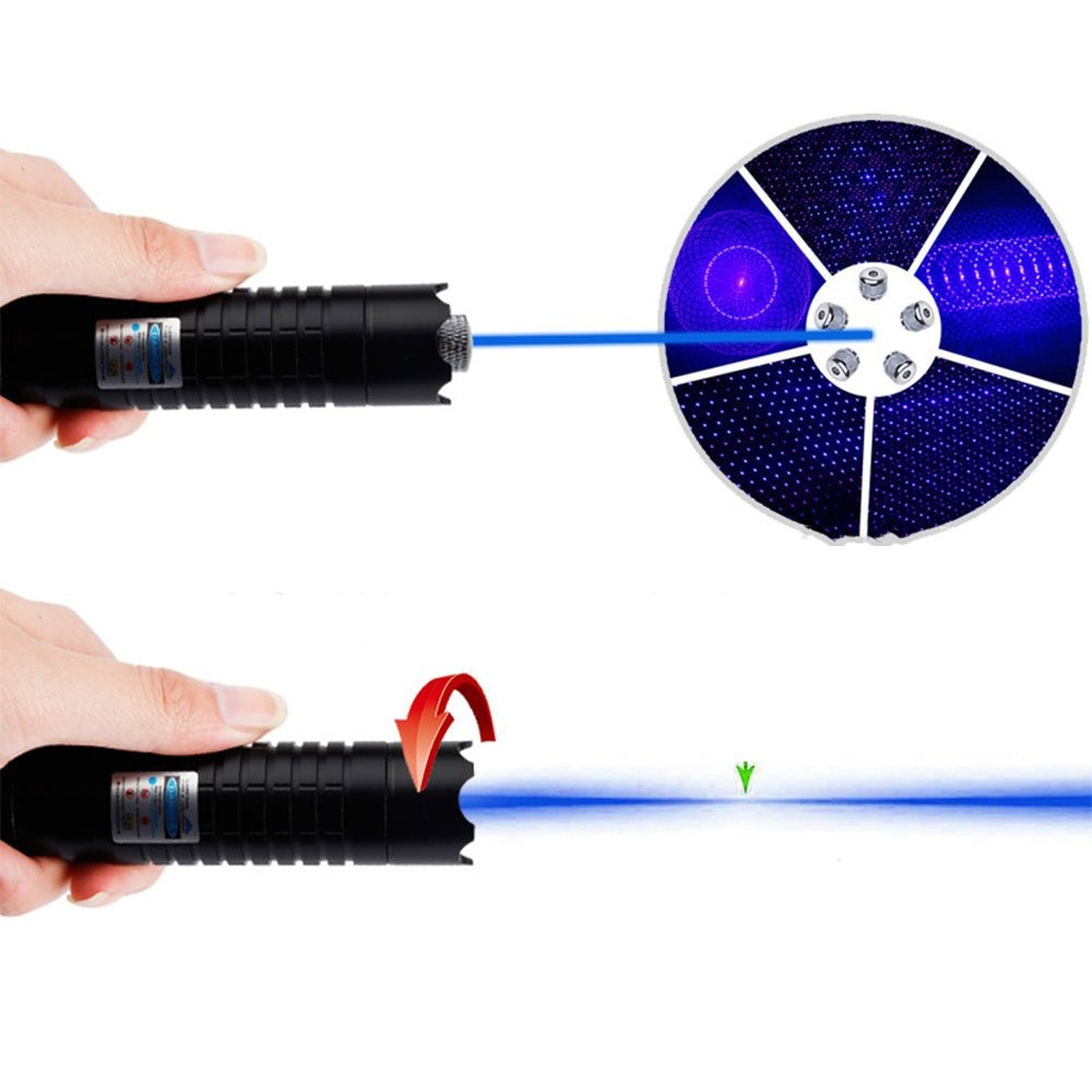 Laser-Taschenlampe Blauer Strahl Taktische Outdoor-Taschenlampe