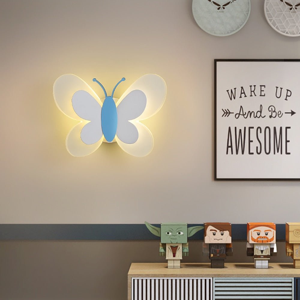 Schmetterlingsförmige Wandleuchte für Kinder | ButterflyGlow