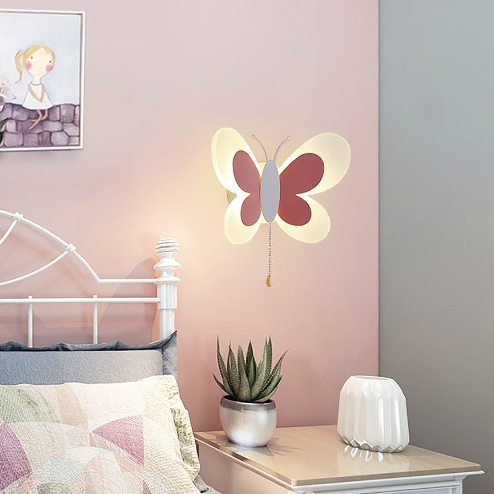 Schmetterlingsförmige Wandleuchte für Kinder | ButterflyGlow